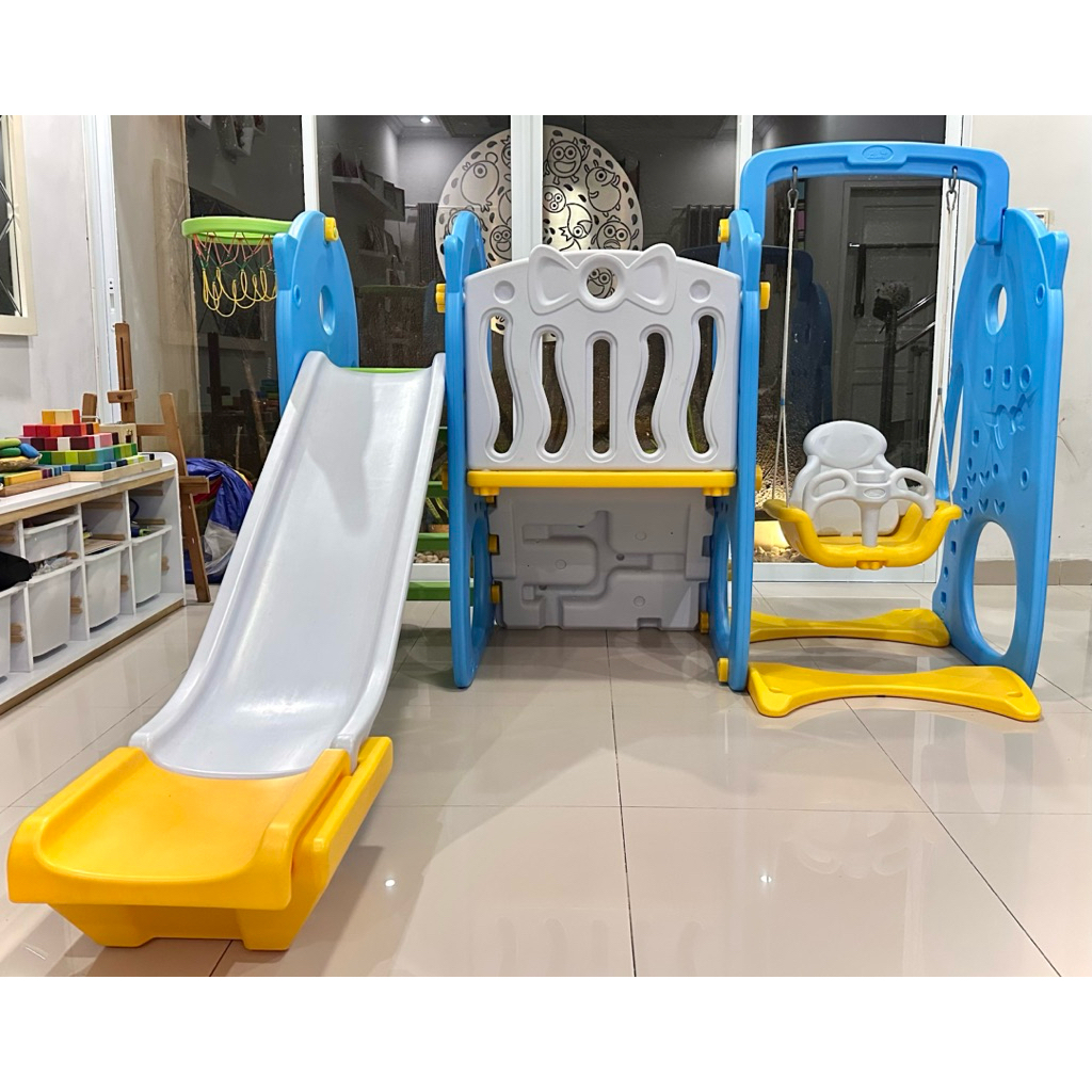 Preloved Labeille 5in1 Slide Love Bird Perosotan Anak + Ayunan Anak + Panjatan Anak + Terowongan Ana