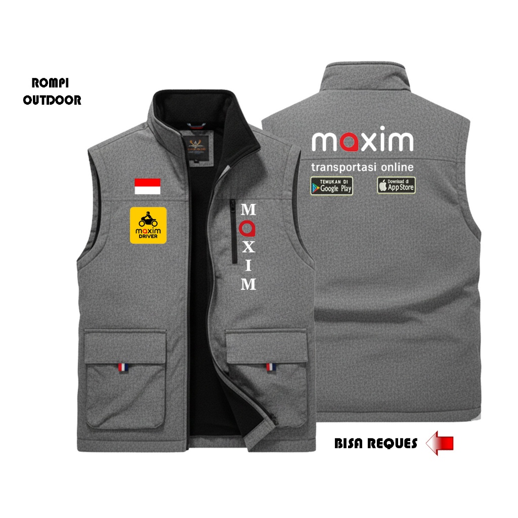 Rompi Motor Maxim Terbaru, Rompi Pria Outdoor Waterproof