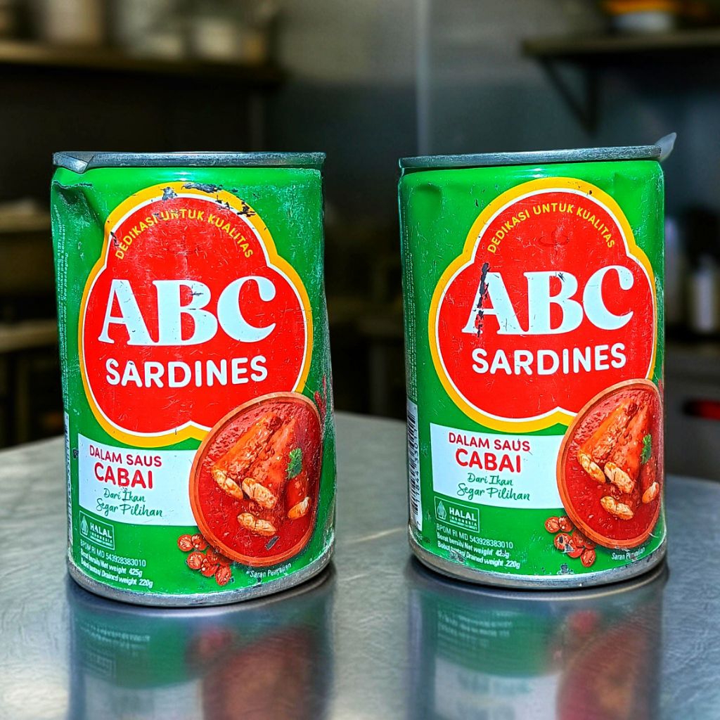 Sarden ABC 425g Murah (Kaleng Penyok) | Isi Tetap Aman & Layak Konsumsi