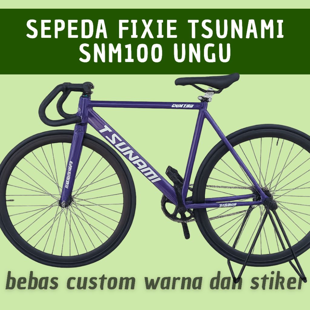 Fullbike Fixie Tsunami SNM100 Ungu