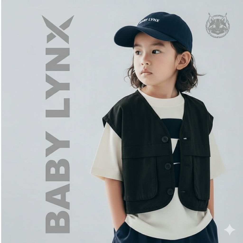 Rompi Anak Baby Lynx Premium | Vest Anak Unisex Casual Stylish | Rompi Anak Laki Perempuan Outdoor F