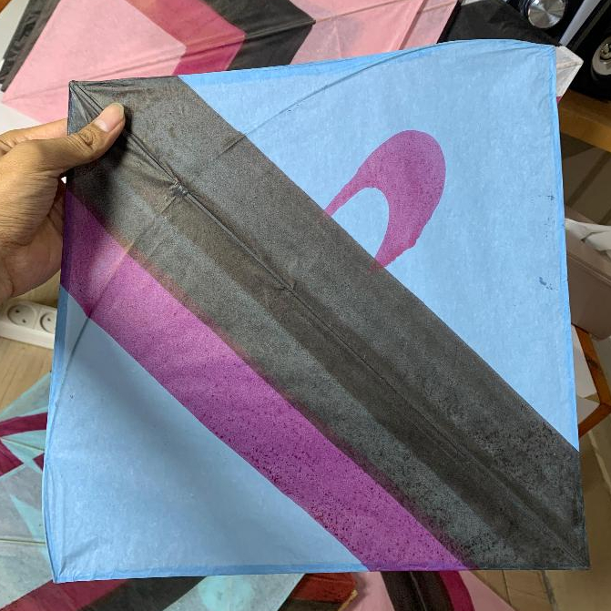 Layangan Stelan Seot Kertas Motif Pulas Isi 50