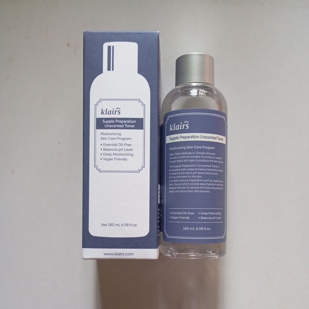 Dear klairs Supple Preparation Unscented Toner 180ml