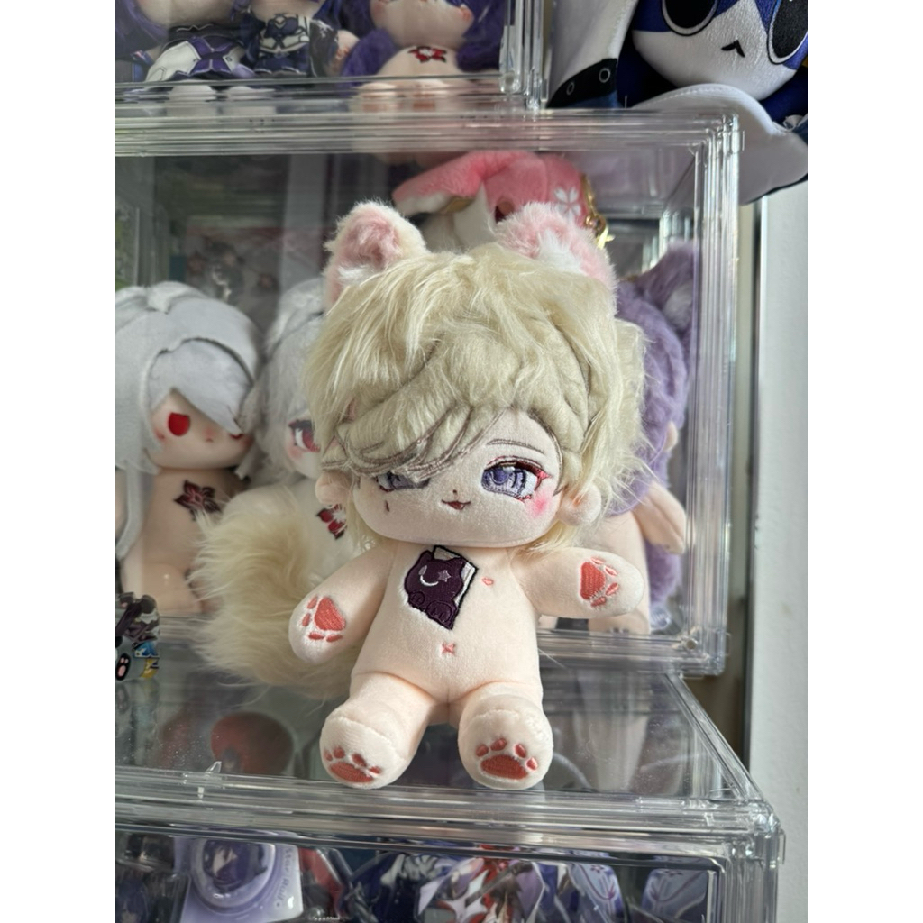 Lyney 20cm doll with skeleton & detachable tail Genshin Impact plush boneka anime game