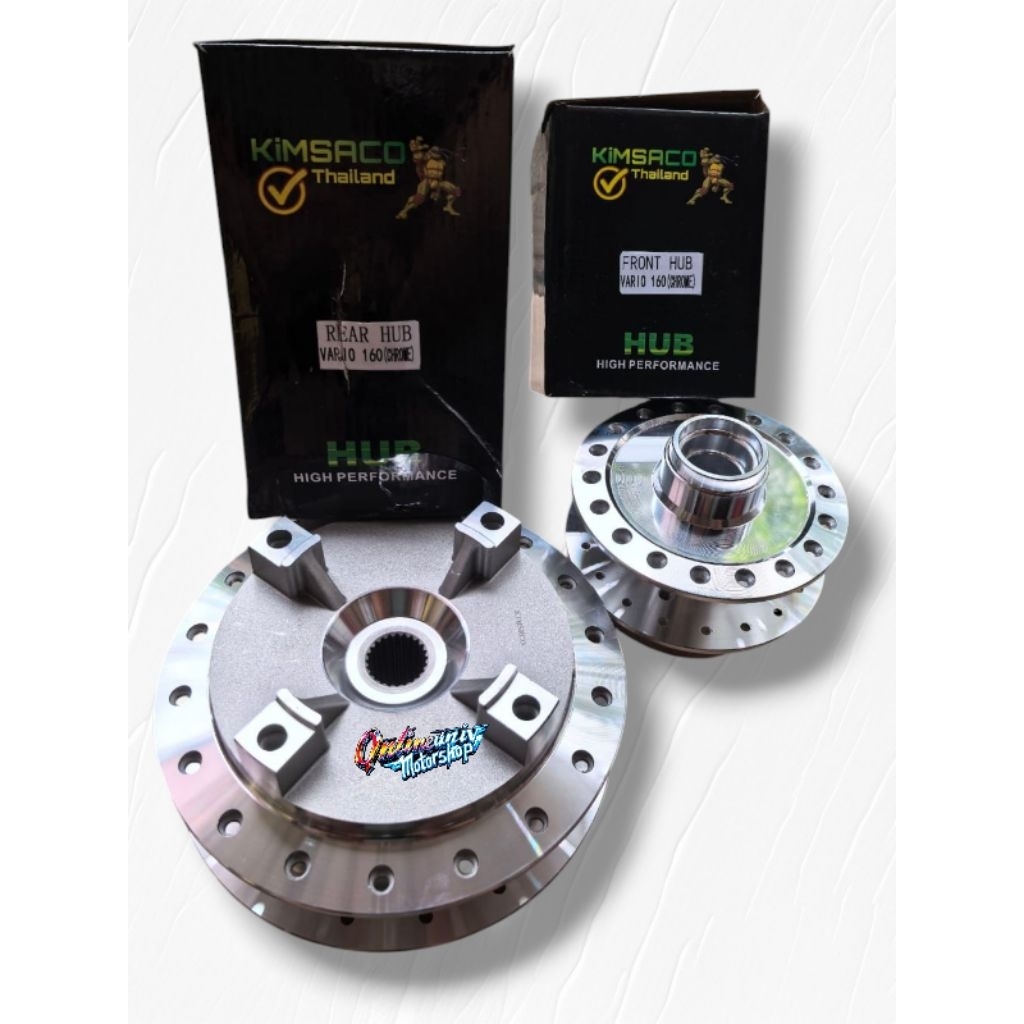 Tromol set Depan Belakang VARIO 160 ABS  / stylo abs Warna chrome Tromol honda Vario 160 abs STYLO A