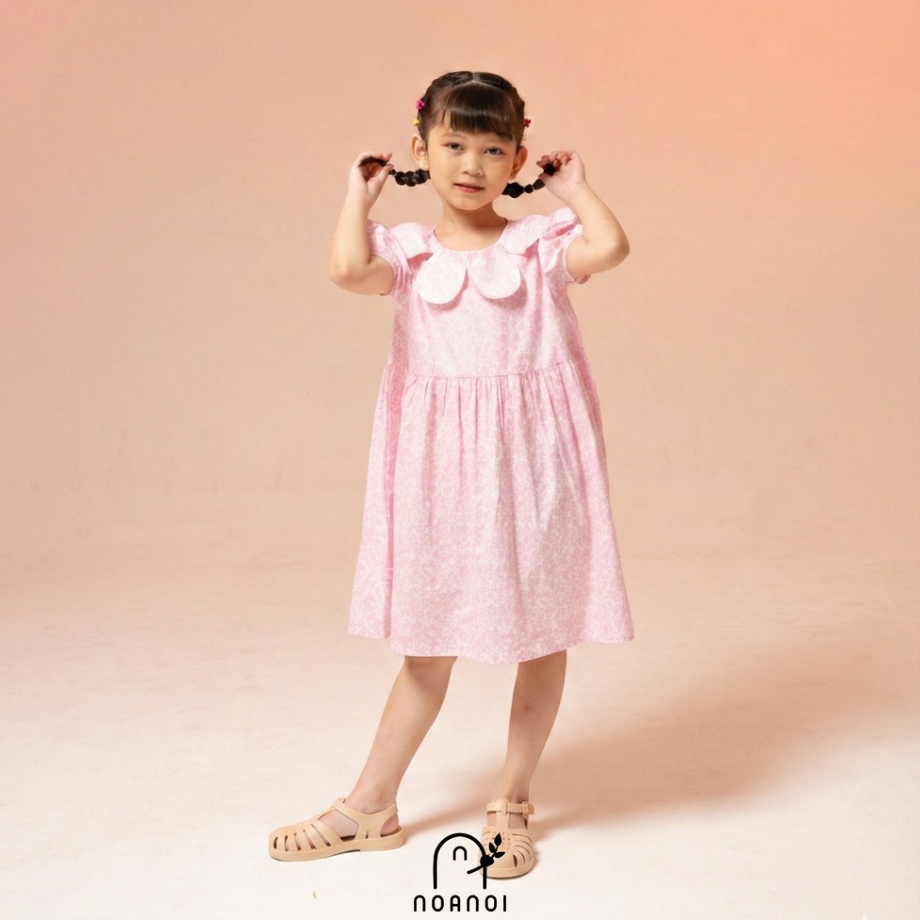 Dress bunga anak | Dress pesta anak | Baju motif bunga | Dress umur 1 tahun - 12 tahun