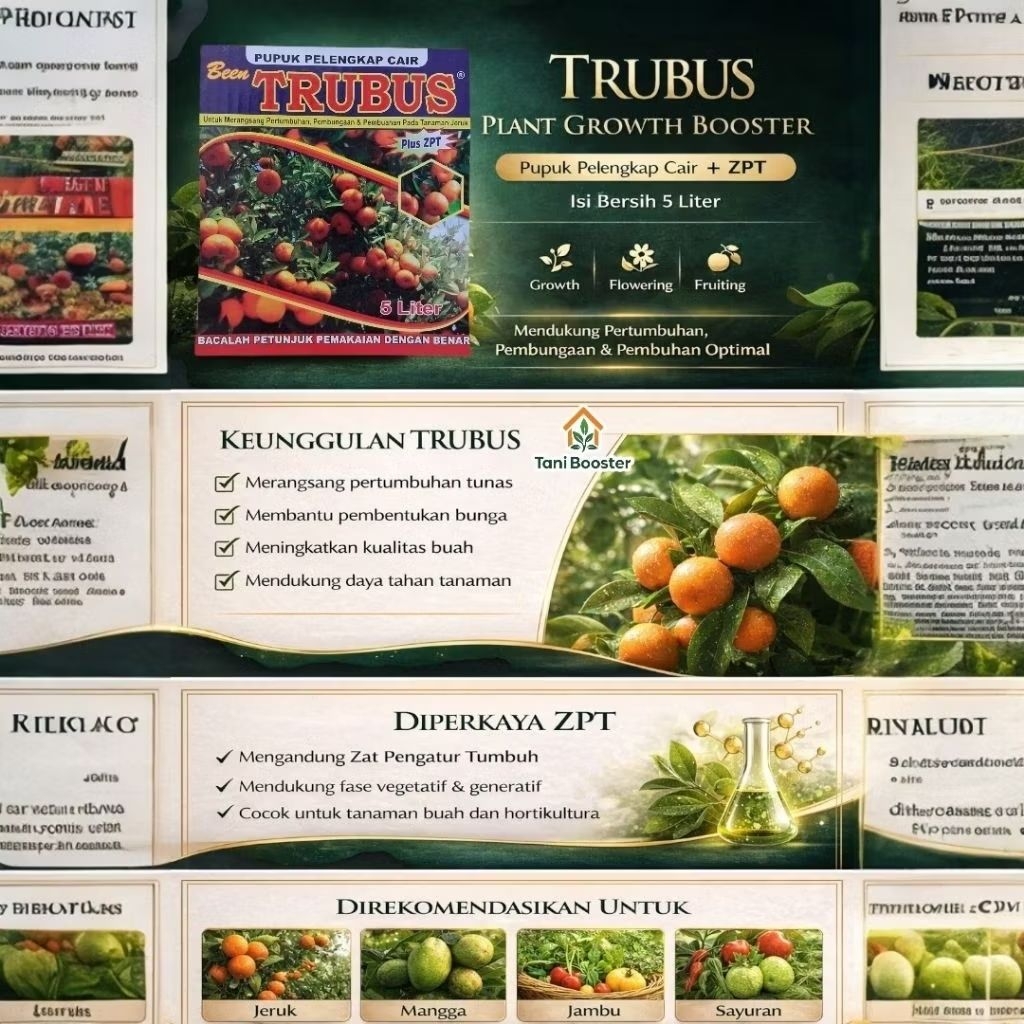 TRUBUS pupuk pelengkap cair + ZPT 5L
