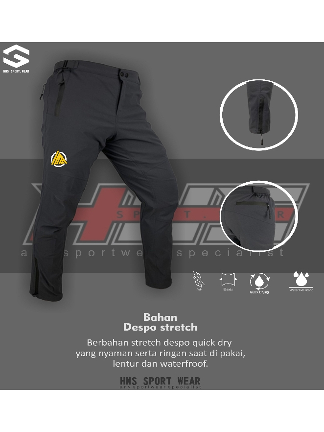 HNS - Celana Sepeda pria wanita Mtb Downhill Celana panjang sepeda pria wanita Celana Gowes Cycling 