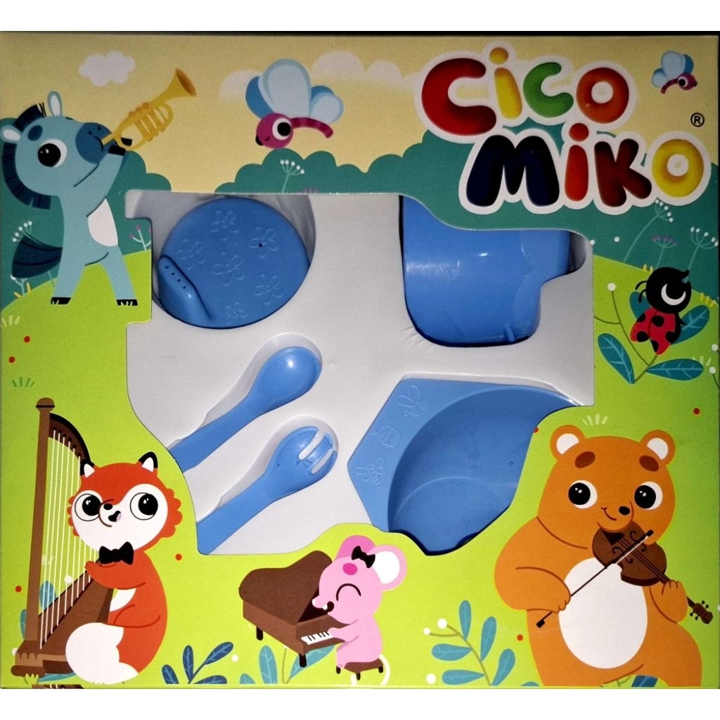 Ex Kado Feeding Set CIKO MIKO Kecil I Peralatan Makan Bayi Cico Miko