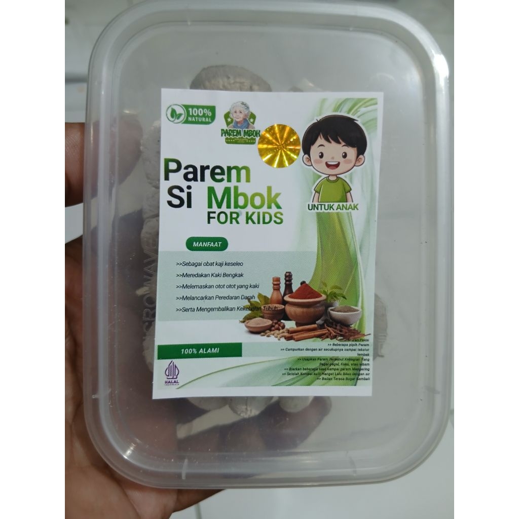 Param atau parem beraskencur untuk balita bayi anakanak mengobati bengkak keseleo memar pereda nyeri