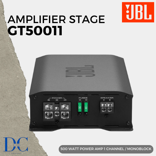 Power Amplifier Monoblock Mobil - Power Amplifier JBL Stage - GT50011 - 1 Channel - Amplifier Mobil 