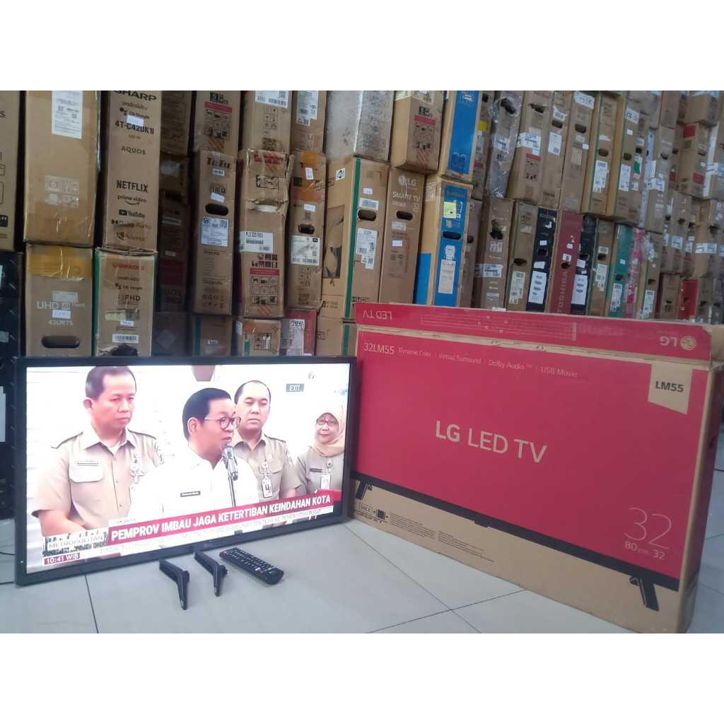 TV LED LG DIGITAL 32 INC HD SIAP PAKAI TANPA STB KONDISI BEKAS MASIH MULUS (7046R)