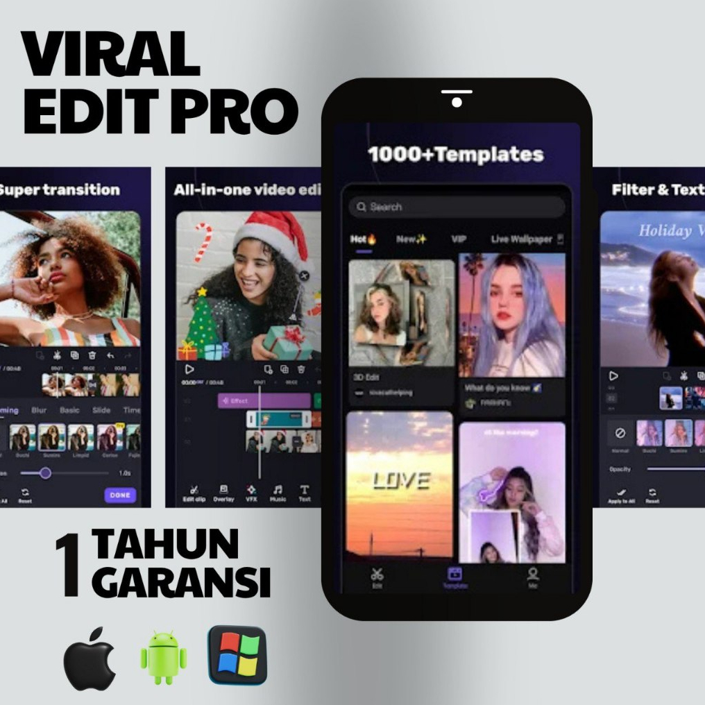 Edit Jago Siap Pakai Capcut Pro 1 Tahun Garansi