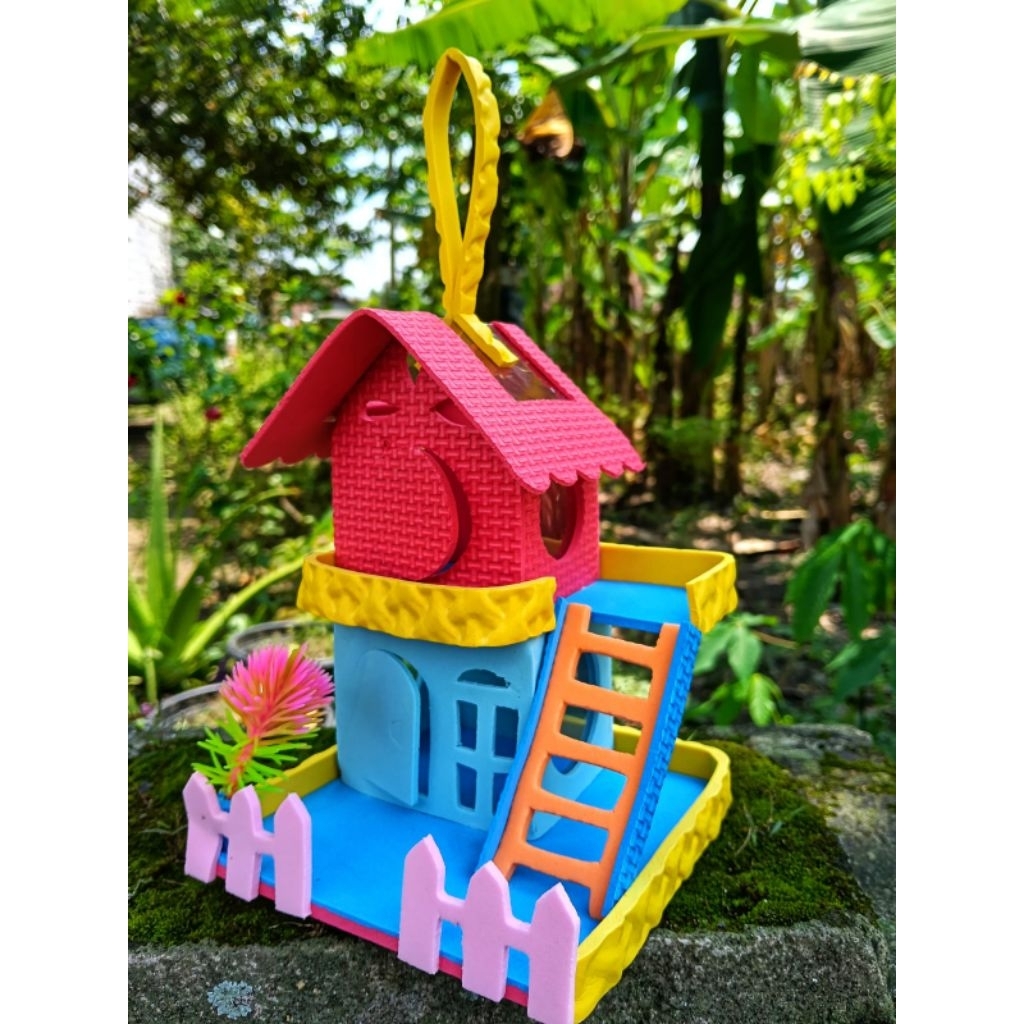 Rumah Kelomang Model Rumah Tingkat.satu paket isi 10