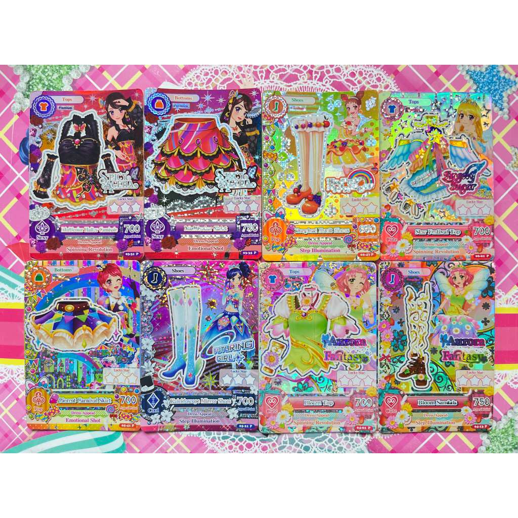 Kartu Aikatsu Premium Satuan Season 1 Multicolor Ran Spicy Ageha Tropical Fruit Star Festival Pierro