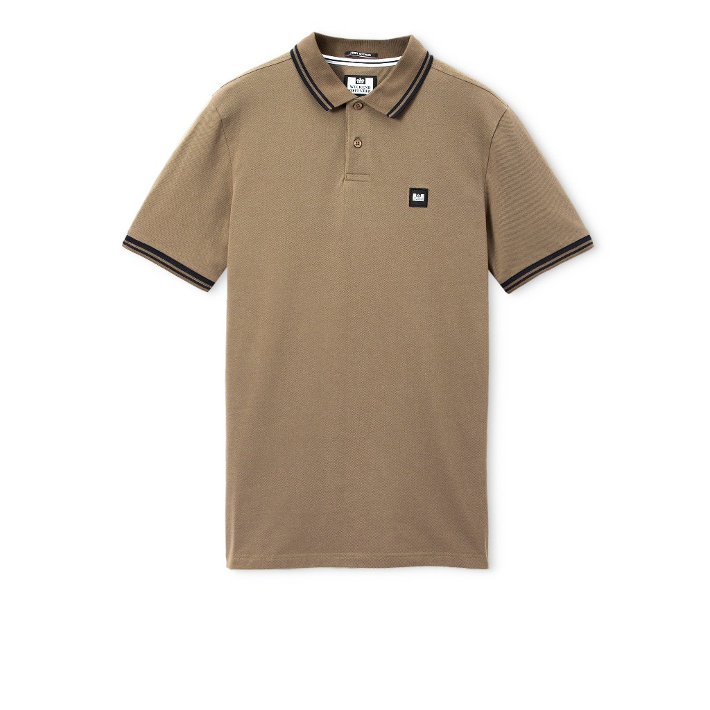 Weekend Offender Levanto Polo Shirt (Tobacco Brown/Black ) Original