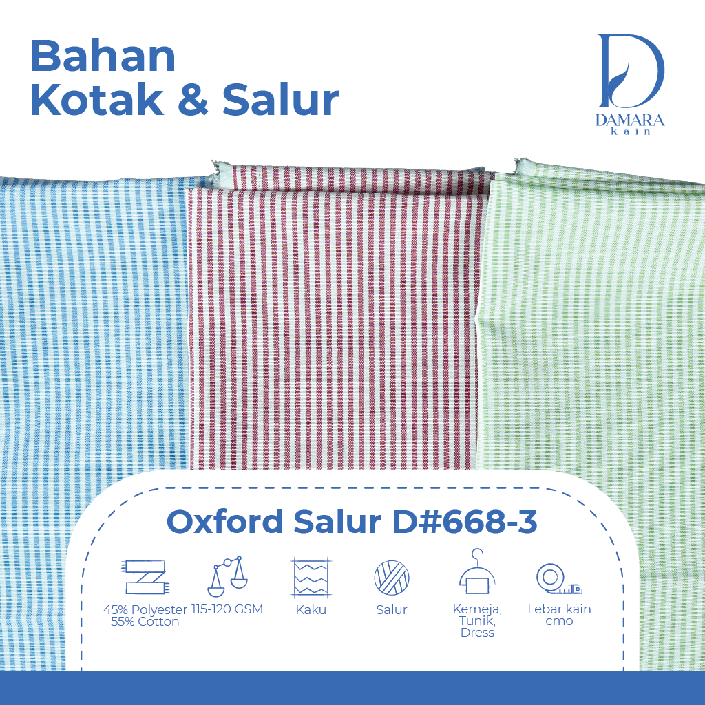Kain Oxford Salur D#668-3