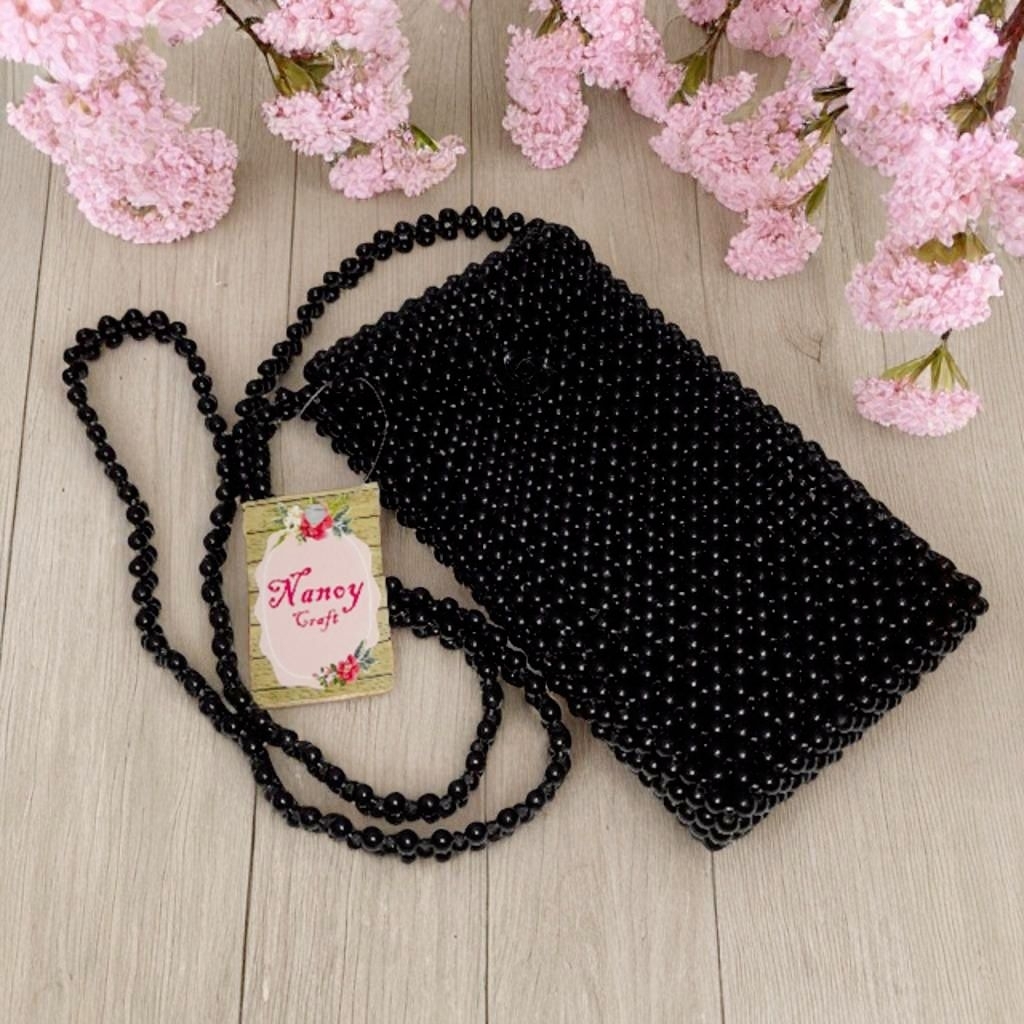 TAS MANIK-MANIK / Tas hp /tas manik MUTIARA /tas manik-manik/tas selempang