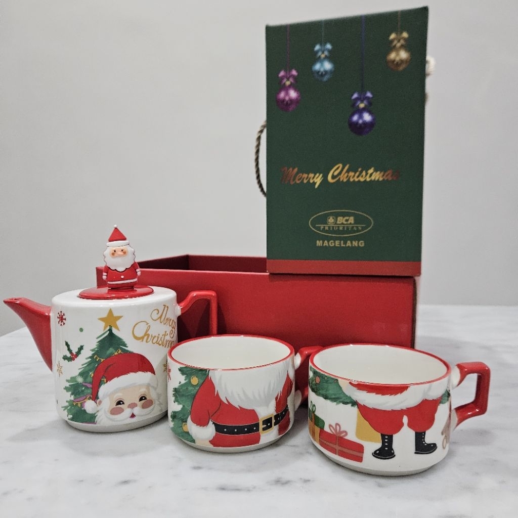 Hampers Natal BCA PRIORITAS edisi Christmas Hamper Teko Gelas Bank BCA