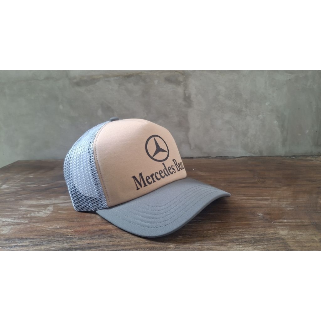 Topi Mercedes Benz logo model trucker