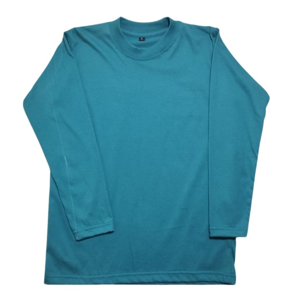 DGNT Baju Kaos Anak Lengan Panjang Unisex_Biru Tosca