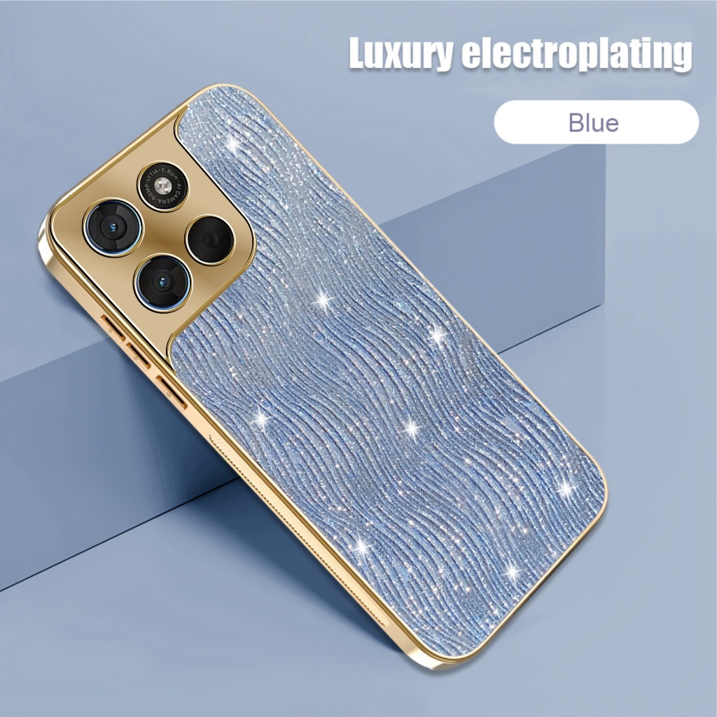 Case Motorola G86 / G86 Power Casing Luxury Electroplating List Gold Premium