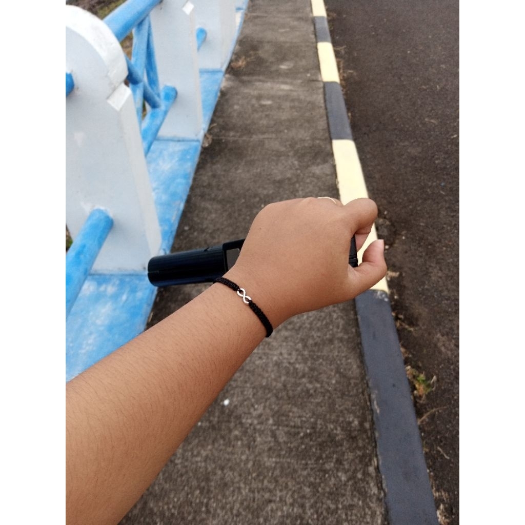 1pcs gelang tangan tali infinity minimodel terbaru cocok untuk sehari hari gelang tali giok kombinas