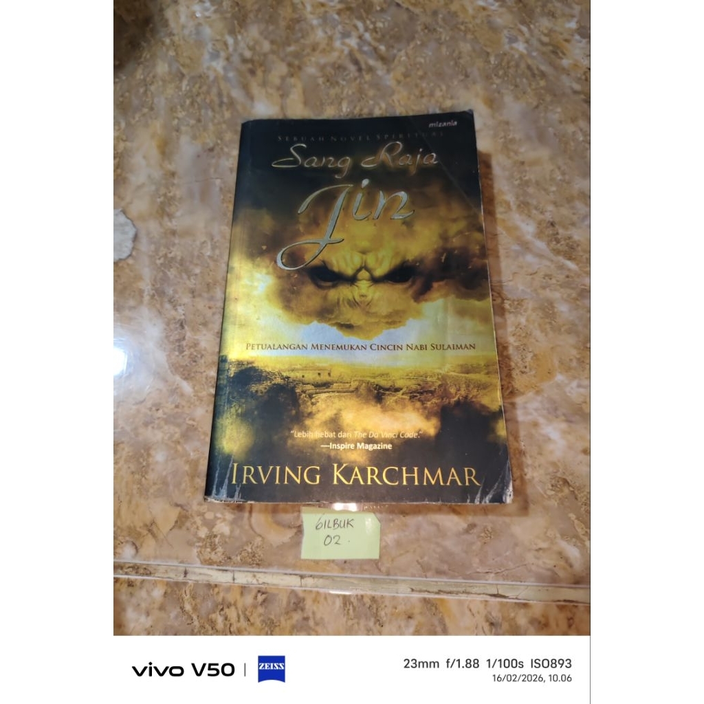 Buku Sebuah novel Sang Raja Jin - Petualangan menemukan cincin nabi sulaiman