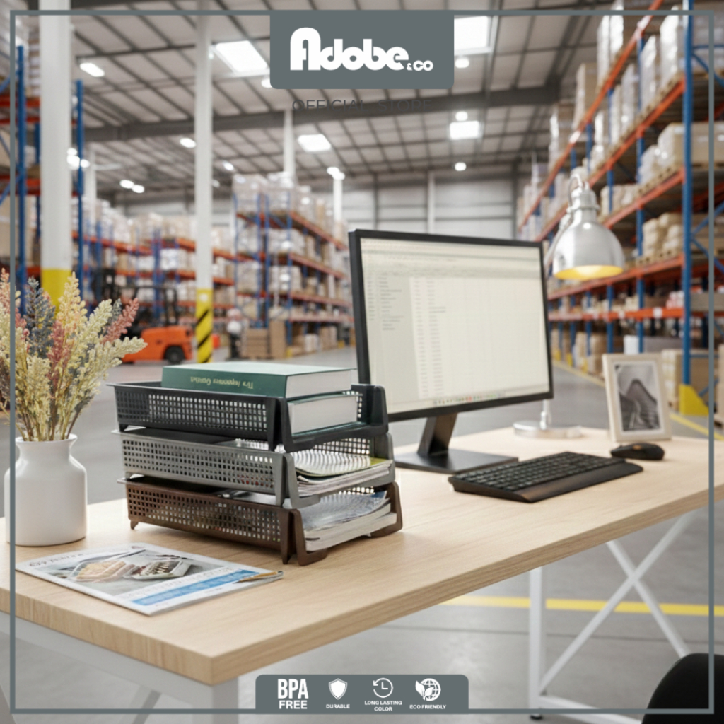 RAK MEJA KERTAS A4 / RAK MEJA SUSUN / RAK KERTAS KANTOR - Adobe&Co