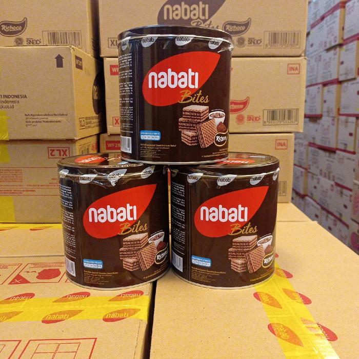 Wafer nabati kaleng coklat keju 240Gr - Nabati Kaleng Coklat - Nabati Wafer Kaleng Coklat Keju - jaj