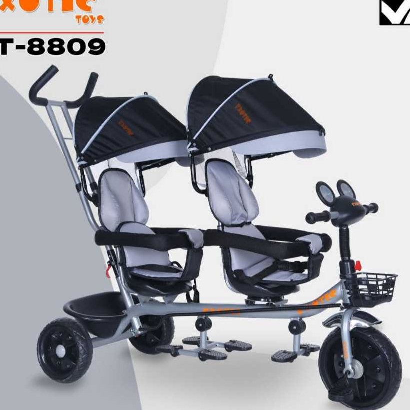 Sepeda Roda Tiga Kembar Exotic ET 8809 Roda Tiga Kembar 8809 Exotic Twins