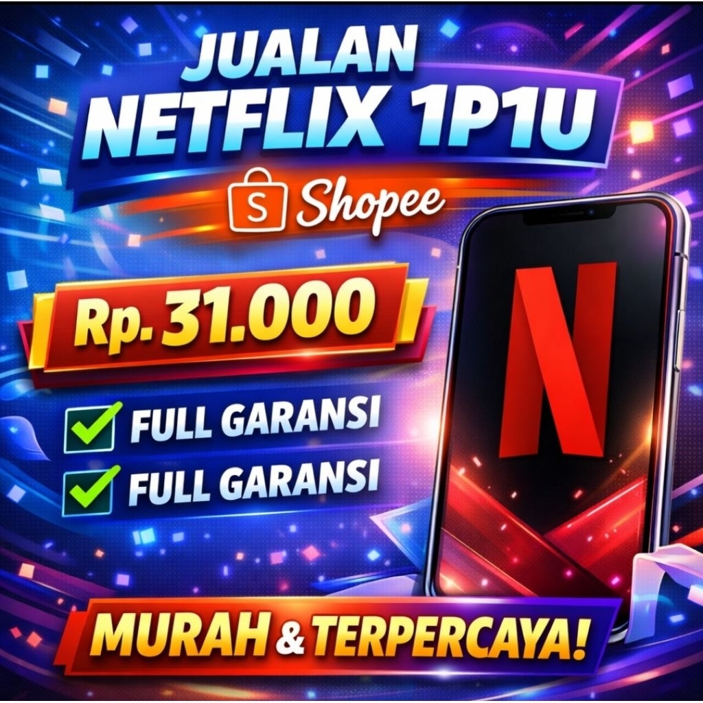 AKUN PREMIUM NETFLIX 1P1U FULL GARANSI