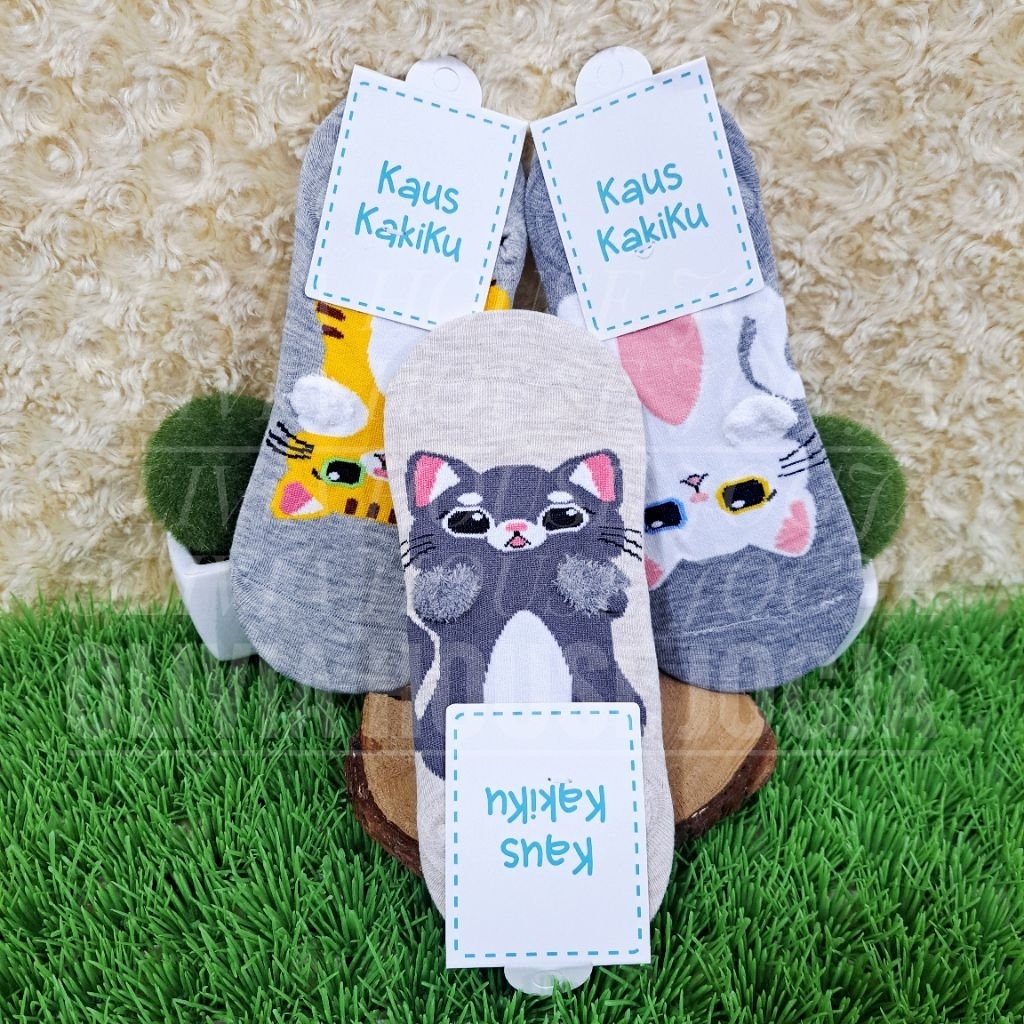 Kaos Kaki Pendek Motif Kucing Kaus Kaki Kucing Cute Short Sock
