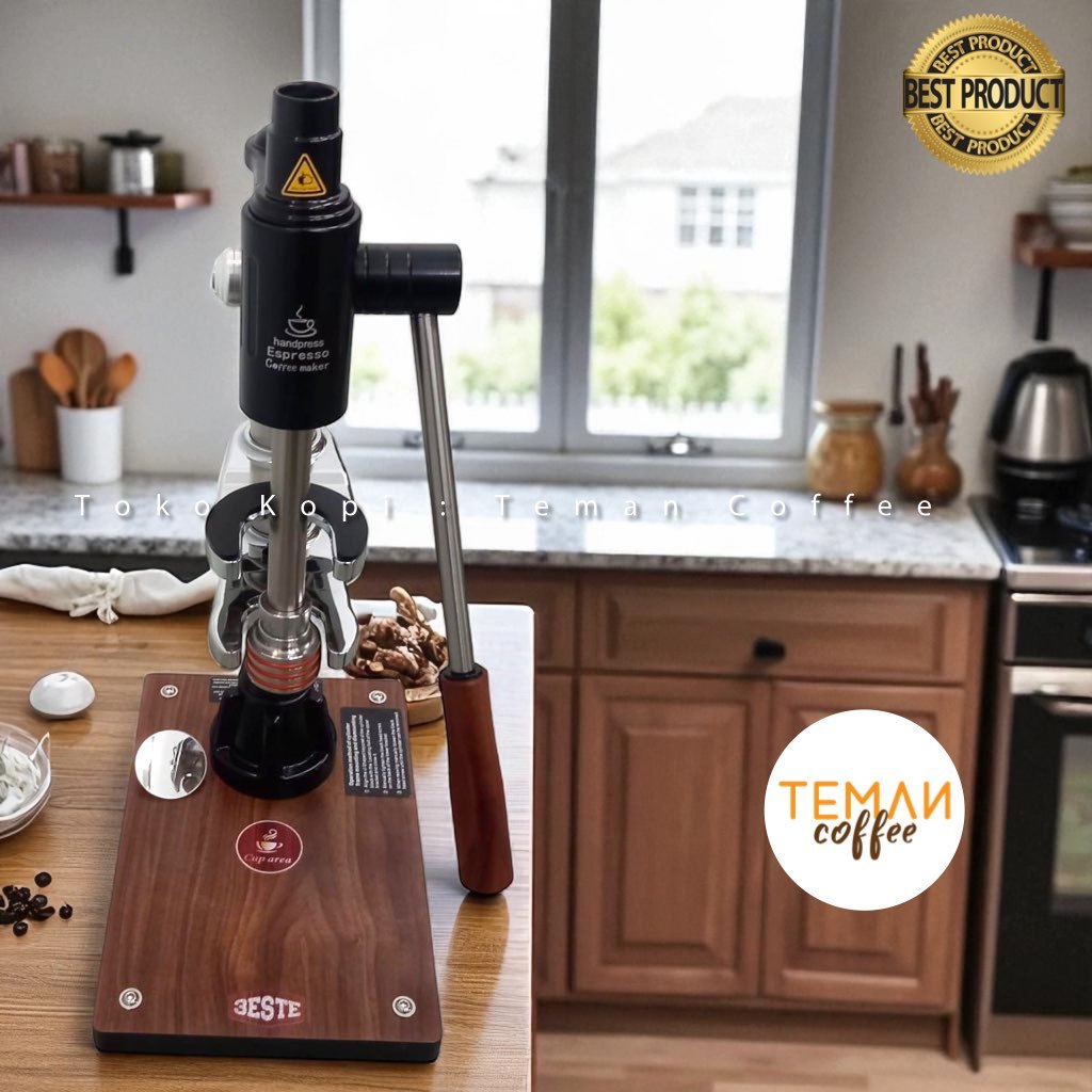 (KOSONG) Trieste STARDUST Mesin Kopi Espresso Coffee Maker Hand Press 16 Bar - K001 - Silver