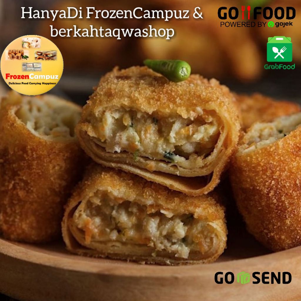 Risol Daging Sayur Isi 5/Isi 10 Risol Rogut Risol Sayur Beef Risol Frozen Risoles Rogut Frozen Food