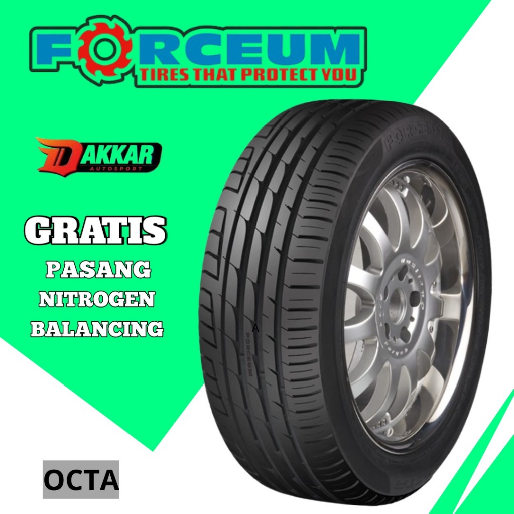 BAN MOBIL UKURAN 205 55 R16 MERK FORCEUM OCTA TUBLES BAN RING 16 205/55