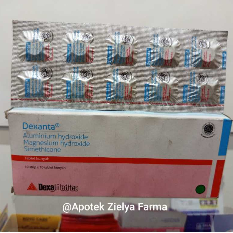 Dexanta Tablet Kunyah 1 Strip 10 Tablet Original