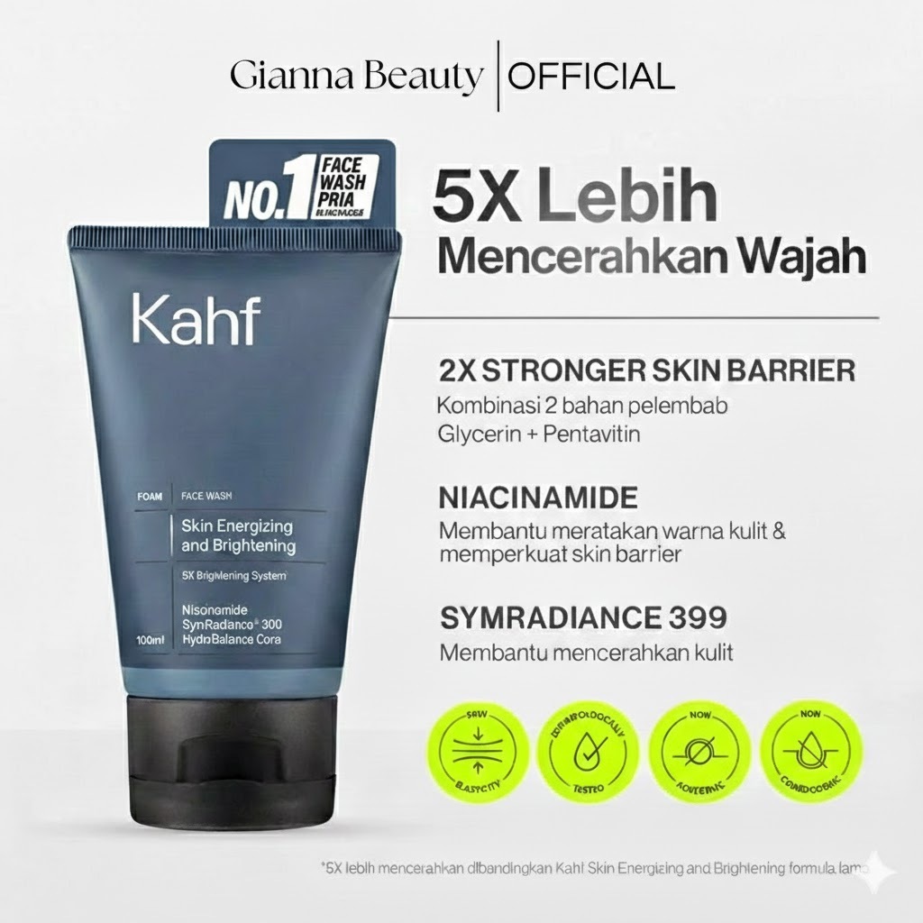 Kahf Face Wash Skin Energizing and Brightening 100 ml | Gianna Beauty Official