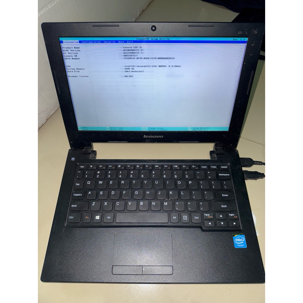 lenovo S20-30 intel celeron N2840