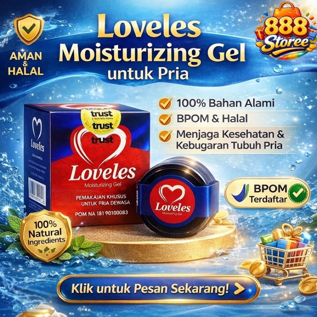 LOVELES Moisturizing Gel 100% Original – Untuk Perawatan Mr.P Pria, BPOM & Halal