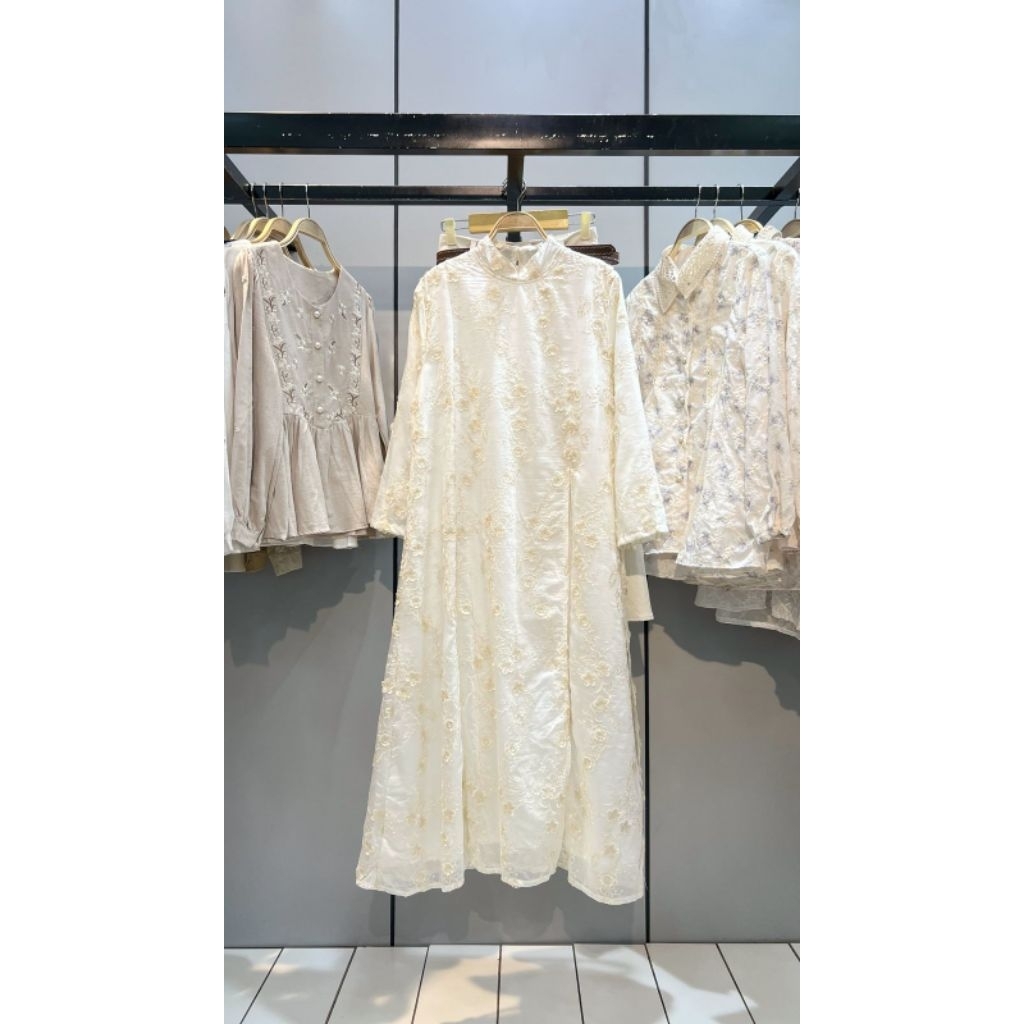 Long tunik katun bordir import