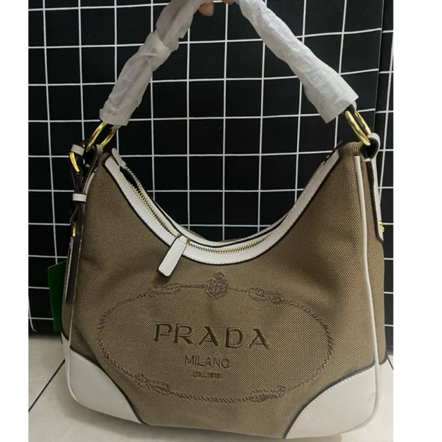 PRADA hobo jacquard