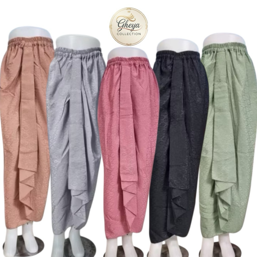 ROK RIMPEL BATIK DOBY POLOS / ROK BAWAHAN KEBAYA / ROK WANITA MODERN