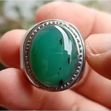 NATURAL BATU AKIK HIJAU GARUT