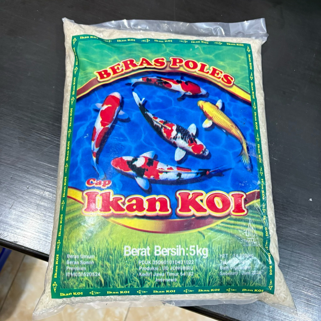 Beras Ikan Koi pulen / Beras poles / Kwalitas terjamin 5kg