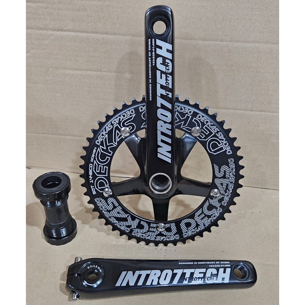 Crankset Intro7Tech Chainring Deckas 50T Panjang 170mm BCD144 BB HT2
