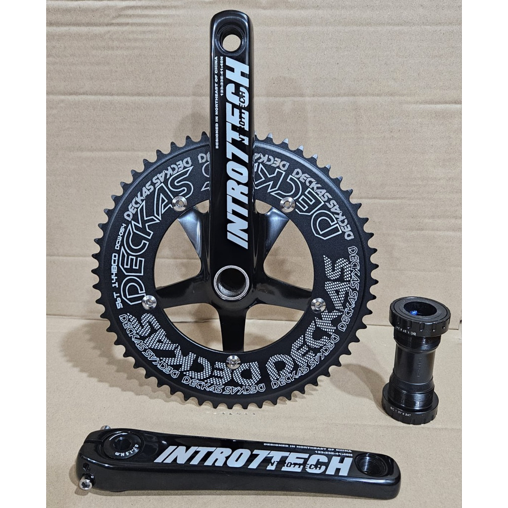 Crankset Intro7Tech Chainring Deckas 56T Panjang 170mm BCD144 BB HT2