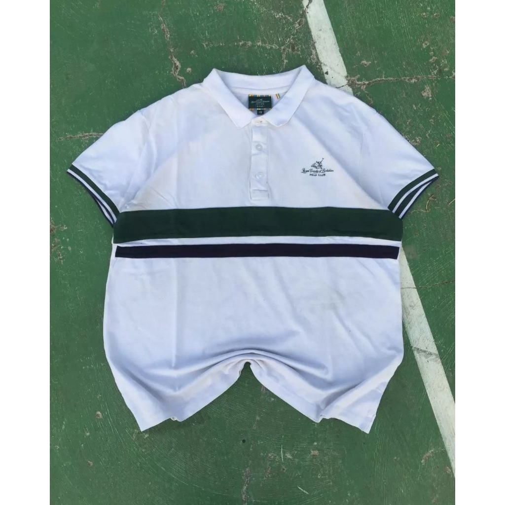 Link Cekout Polo Shirt Polo Club Strip Putih Original.