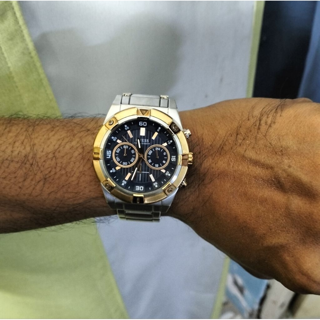 jam tangan ORIGINAL GUESS WATERPRO MENSWATCH CHRONOGRAPH