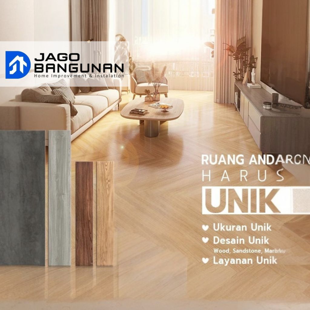 Lantai Vinyl Sticker Perekat lantai vinyl Lantai Kayu PVC vinyl kayu Lantai Vinil Premium - JAGO BAN